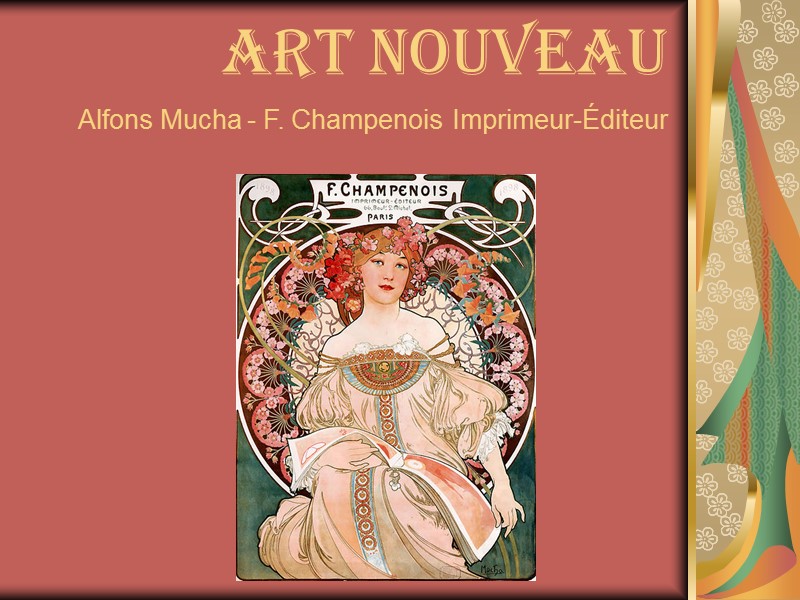 Art Nouveau Alfons Mucha - F. Champenois Imprimeur-Éditeur
